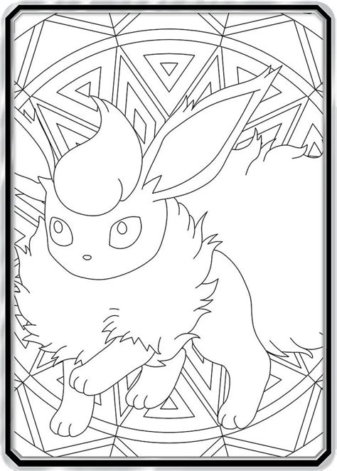 Color Me Flareon Custom Pokemon Coloring Card Coloring Pages