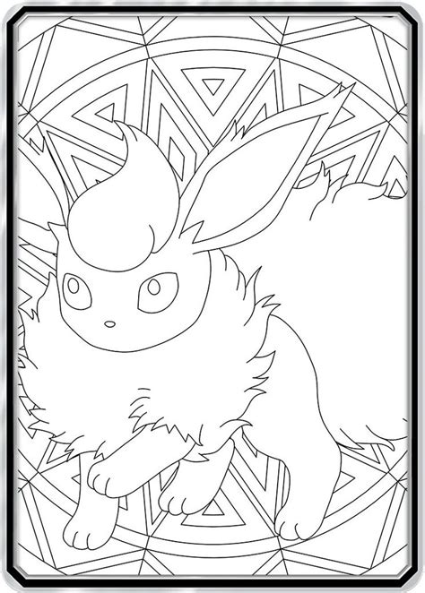 Color Me Flareon - Custom Pokemon Coloring Card | Coloring pages