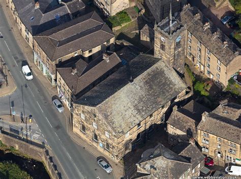 Holy Trinity Church In Holmfirth West Yorkshire From The Air Aerial