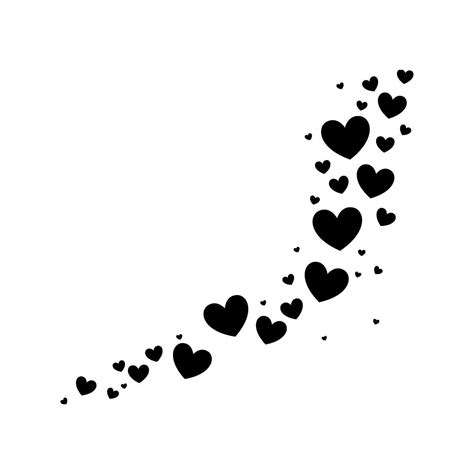 64 Black And White Hearts Background