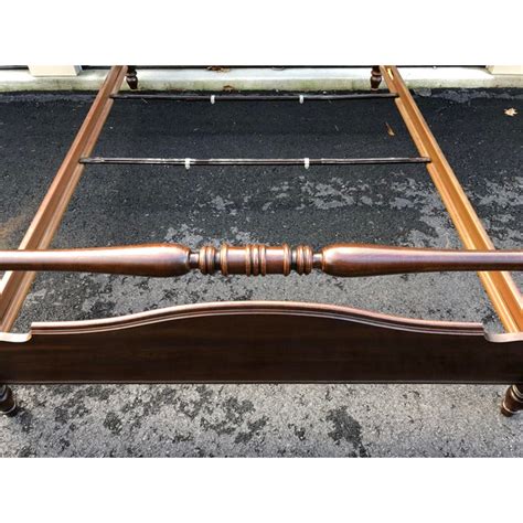 Get great deals on ebay! Ethan Allen Solid Cherry Cannonball Queen Bed | Chairish