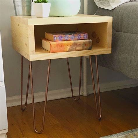This Diy Bedside Table Was Made For Only 45 Using Hand Tools Retro