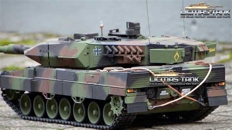 116 Rc Panzer Leopard 2a6 Bb Kanonenrauch Taigen Metall Edition
