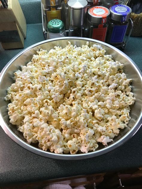 Homemade Stovetop Popcorn Food