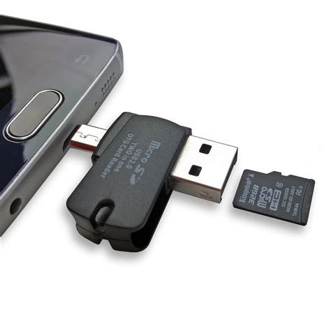 Search newegg.com for card reader. Micro SD USB OTG Card Reader - Phones / Tablets - Computers