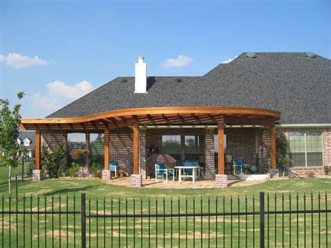 Curved Pergola Traditional Patio Dallas By The Viking Craftsman