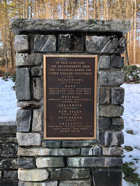 The Stone Wall Entryway To The Quabbin Park Cemetery Is Constructed Of