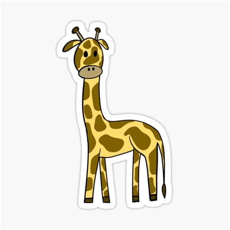 Derpy Giraffe Sticker For Sale By Dakatt Redbubble