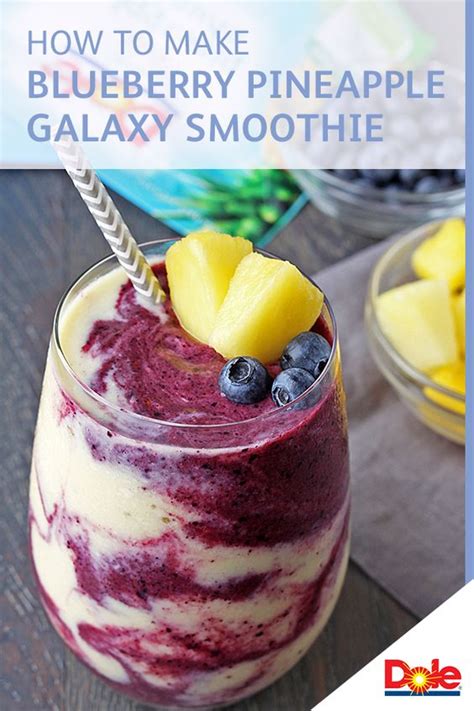 Truth be told, this galaxy smoothie was originally going to be called a blueberry pie smoothie. Blueberry Pineapple Galaxy Smoothie - Idea Delicious Ruang