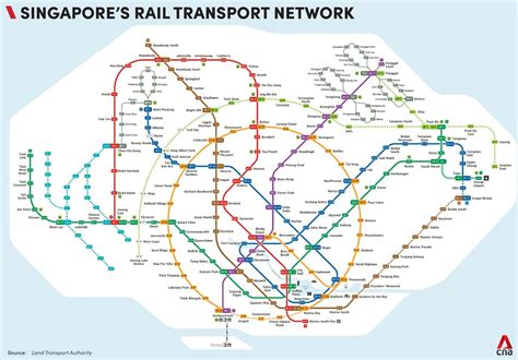 Mrt And Lrt System Map Metro Subway Stops In Singapore Editorial Image Hot Sex Picture