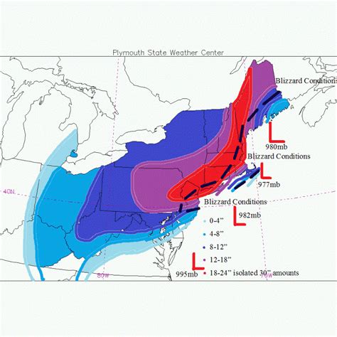 Massive Noreaster Forecast Snow Map And Wind Map Once A Legend
