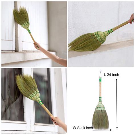 24 Inch Tall Natural Grass Broom Asian Broom Straw Broom Etsy