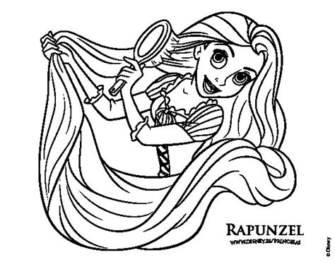 Princesas Rapunzel Dibujos Para Colorear De Disney - Páginas Colorear