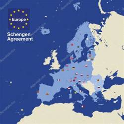 Mapa De La Zona Schengen Vector Gráfico Vectorial © Frizio Imagen