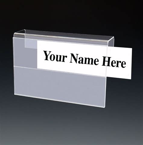 Interchangeable Multi Tier Name Plates 2 Tier Name Plate Holders