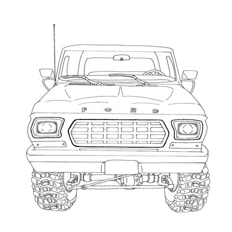 Ford Bronco Coloring Pages Rylandroptapia