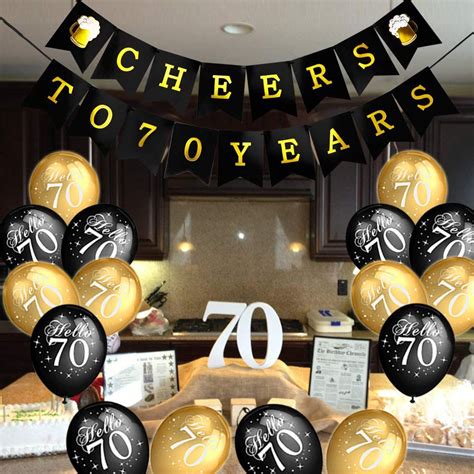 Cheers To 50th Birthday Banner For Her Him Celebration 50th Birthday Latex Balloons Gold And