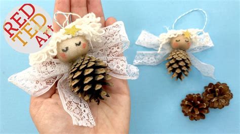 Pine Cone Angel Ornaments Diy Nature Christmas Decorations