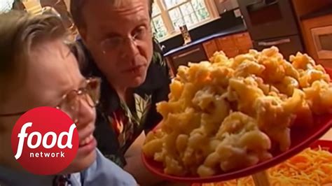 Alton Brown Makes Baked Macaroni And Cheese Good Eats Food Network