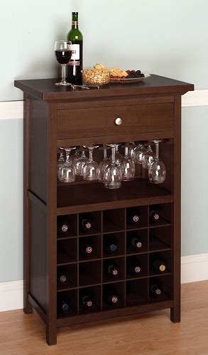 A bathroom drawer organizer of some variety is one of the simplest ways that you can get and then consistently keep the drawers in this room from getting. Winsome Wood Wine Cabinet with Drawer & Glass Rack | The ...