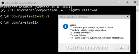 Malicious Software Removal Tool In Windows Tutorials