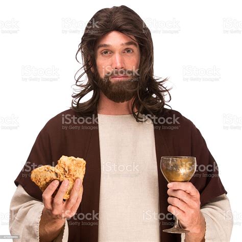 Jesus Christ Offering Communion Stock Photo Download Image Now