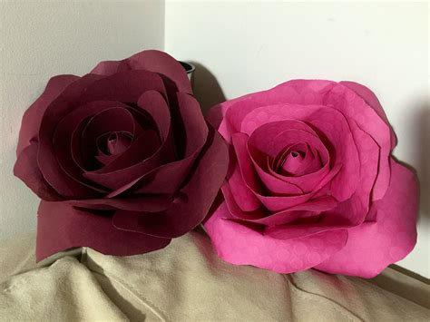 8 Cardstock Roses Paper Flowers Rose Wedding Events