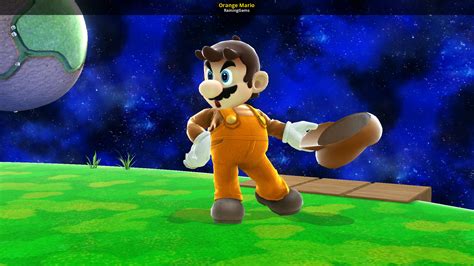 Orange Mario Super Smash Bros Wii U Mods