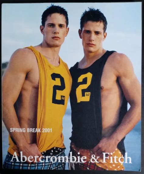 ABERCROMBIE FITCH A F Catalog Spring Break 2001 Carlson Twins Bruce