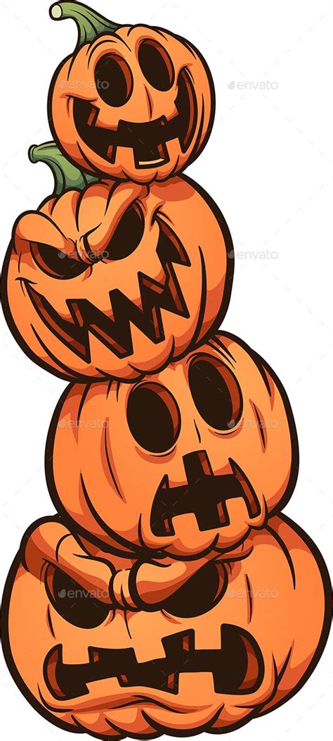 Halloween Pumpkins Vectors Graphicriver