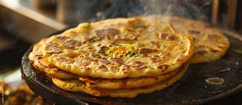 Bengali Street Food Mughlai Paratha Is A Soft Fried Bread Stuffed