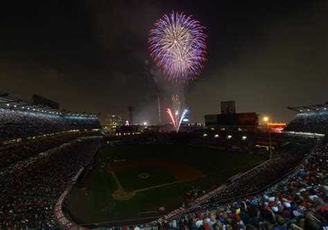 Fireworks At Angel Stadium Of Anaheim Anaheim Angels Angel Stadium