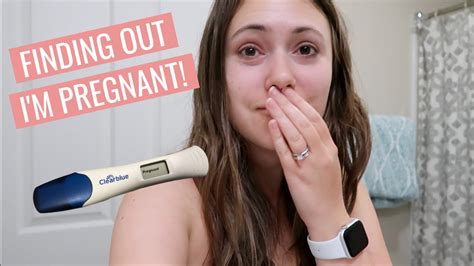 Finding Out I M Pregnant Live Pregnancy Test First Pregnancy Youtube
