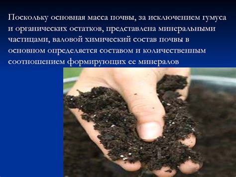 Химический состав почвы презентация, доклад