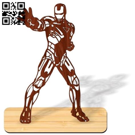 Iron man E0017445 file cdr and dxf free vector download for laser cut