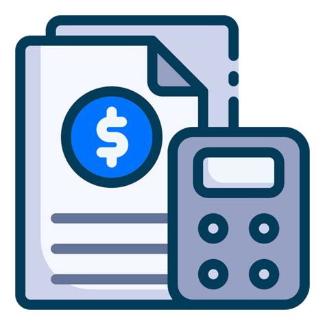Budget Icon Download In Colored Outline Style