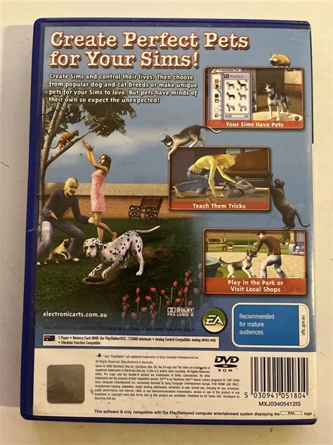 The Sims 2 Pets Ps2 Playstation 2 Pal Game Complete With Manual