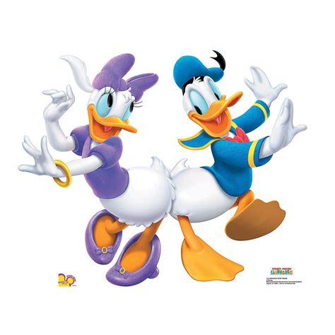 Donald Duck And Daisy Duck Stand Up Donald And