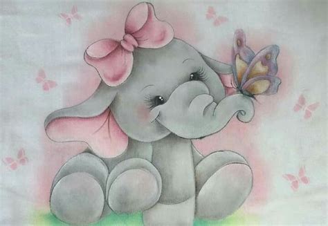 Pin De Simonebotelho Em Fraldas Em Elefantes Pintados Pintura