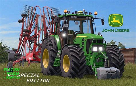 Трактор John Deere 7530 V1000 для Farming Simulator 2019 Farming