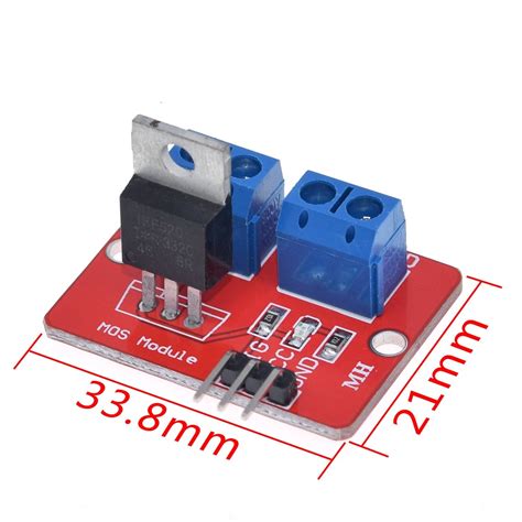 0 24v Top Mosfet Button Irf520 Mos Driver Module For Arduino Mcu Arm Raspberry Pi Ask Electronics