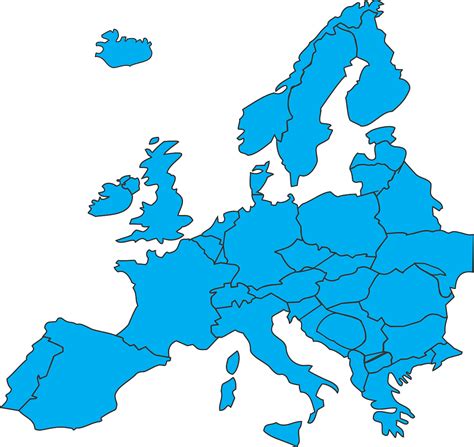 Europa Países Mapa Gráfico Vetorial Grátis No Pixabay
