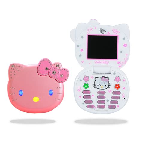 Hello Kitty K688 Cute Mini Girl Phone Banda Cuádruple Flip Cartoon