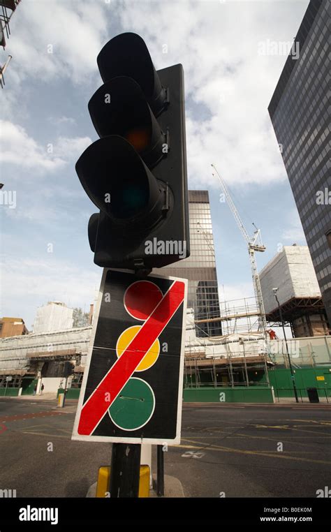 Broken Faulty Traffic Light Signals In London England Uk United Kingdom