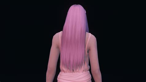 Long Sleek Hairstyle With 2 Small Braids For Mp Female Gta 5 Mod
