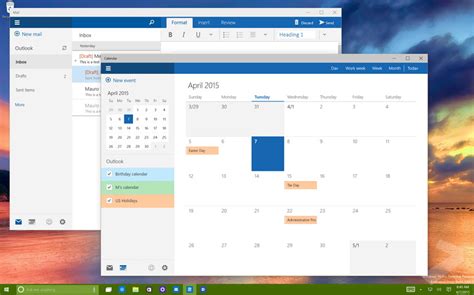 The widget supports extensions so you can add other important daily information, like weather, to your daily calendar. Windows 10: Hands-on with the new Mail and Calendar apps ...