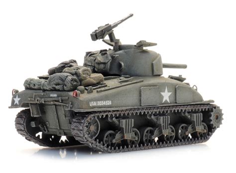 Artitec 6870432 187 Ho Scale Us M4a1 Sherman Tank Captain Shrapnel