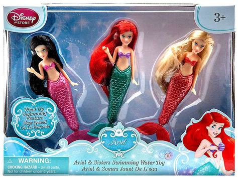 disney the little mermaid ariel sisters swimming exclusive bath toy toywiz