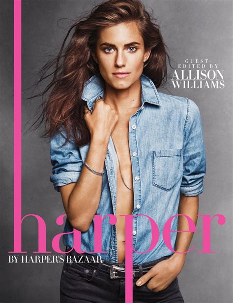 Allison Williams Goes Topless Rocks Denim For Harper By Harpers