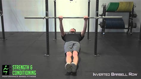 Inverted Barbell Row Youtube